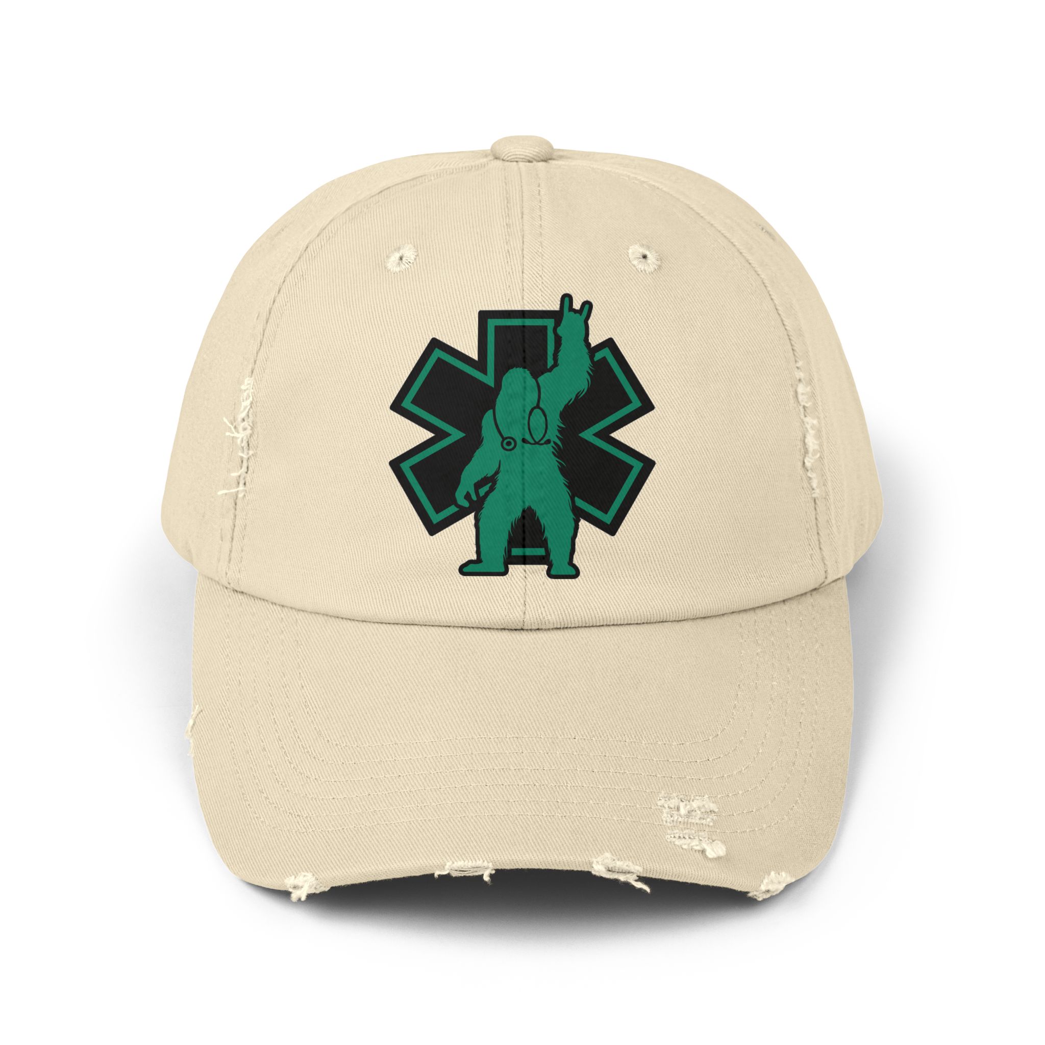 Monster Medics Logo Patch Distressed Cap