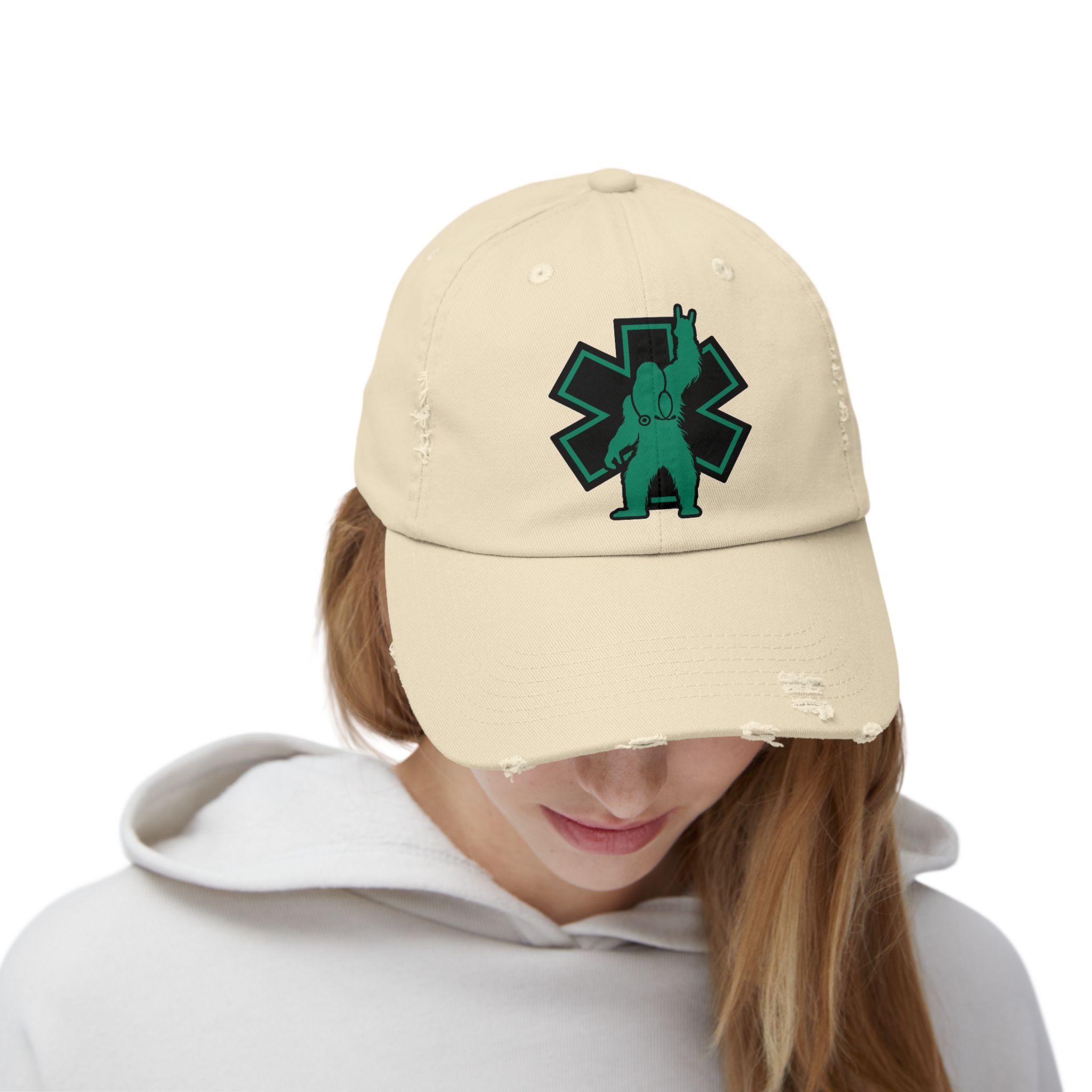 Monster Medics Logo Patch Distressed Cap - Image 4