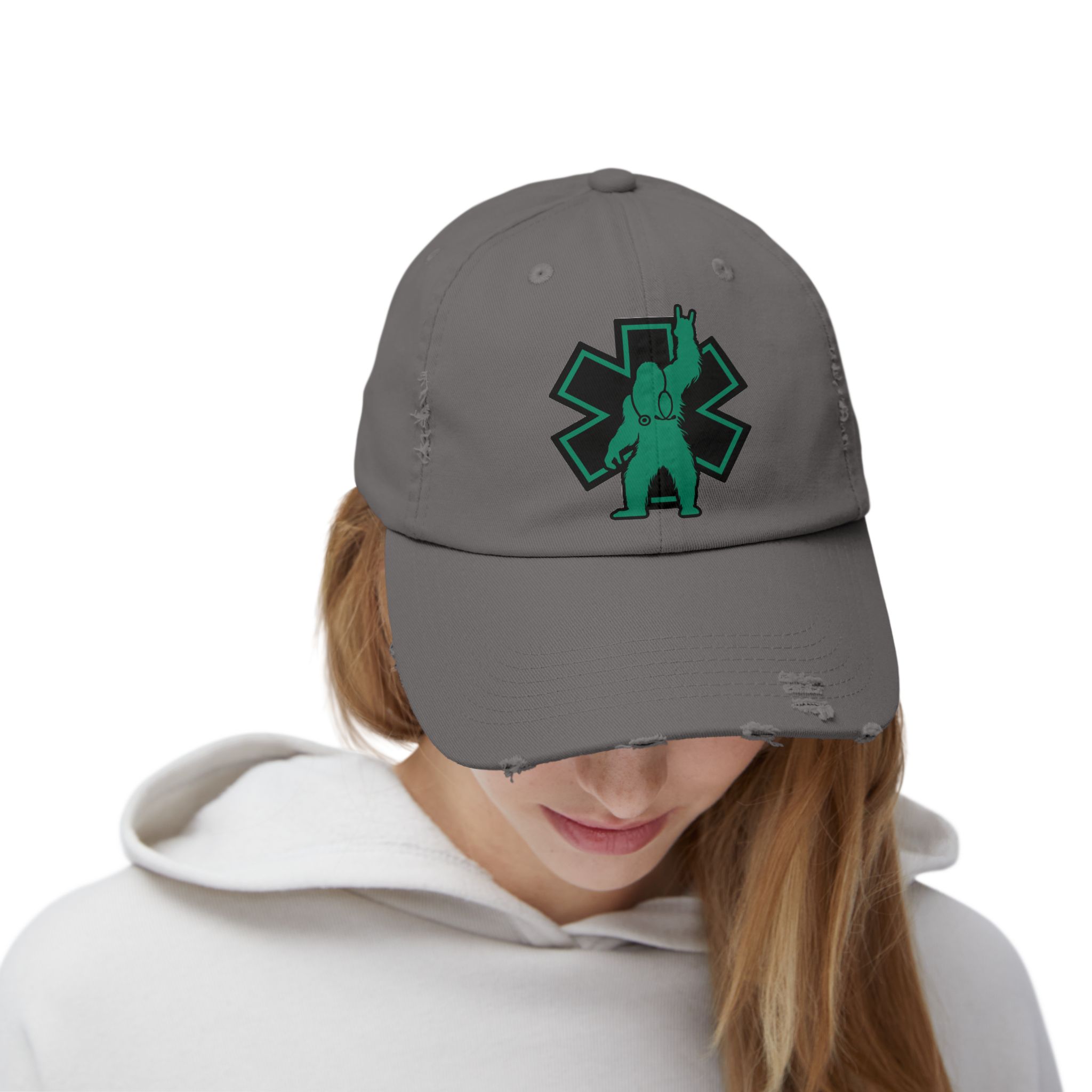 Monster Medics Logo Patch Distressed Cap - Image 4