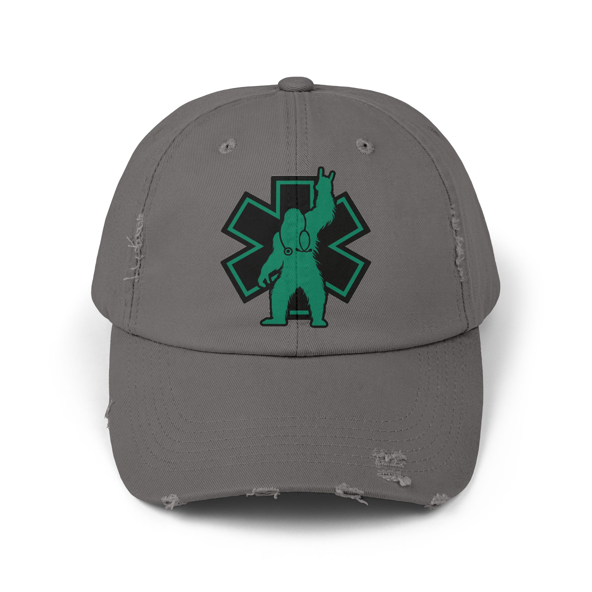 Monster Medics Logo Patch Distressed Cap