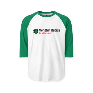 "Be a Monster" 3/4 Sleeve Baseball Tee