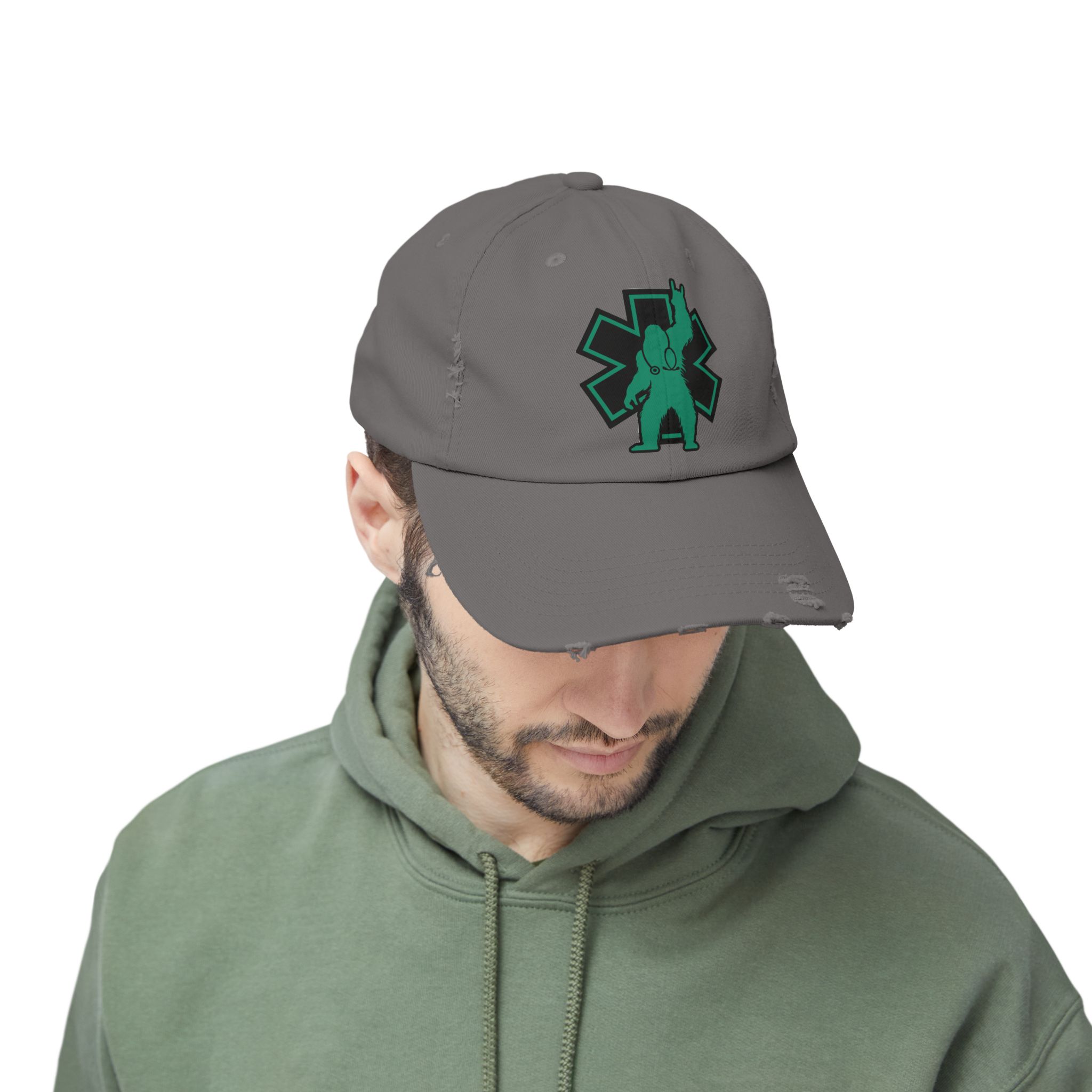Monster Medics Logo Patch Distressed Cap - Image 5